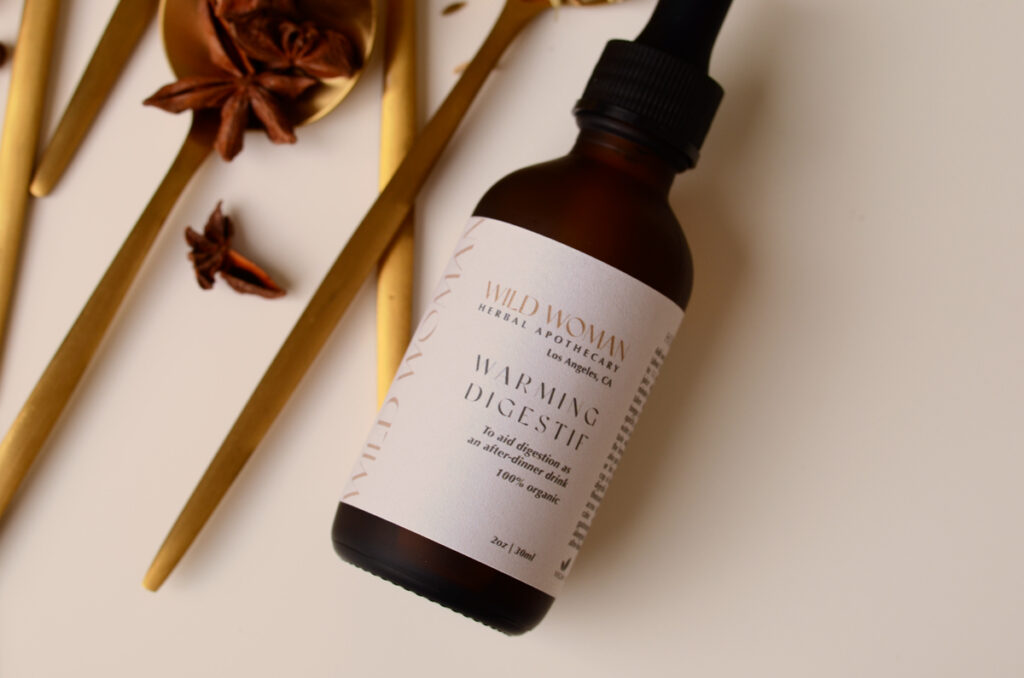 Warming Digestif Tincture Bottle with Star Anise